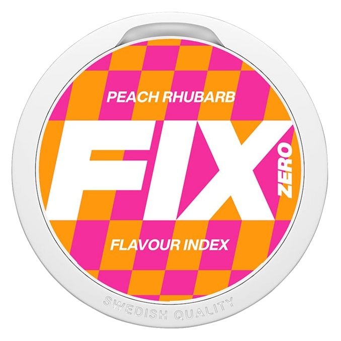 FIX Zero Peach Rhubarb Nikotinfri