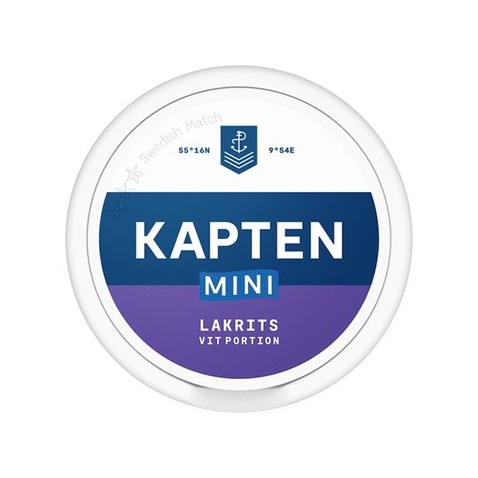 Kapten Mini Lakrits White