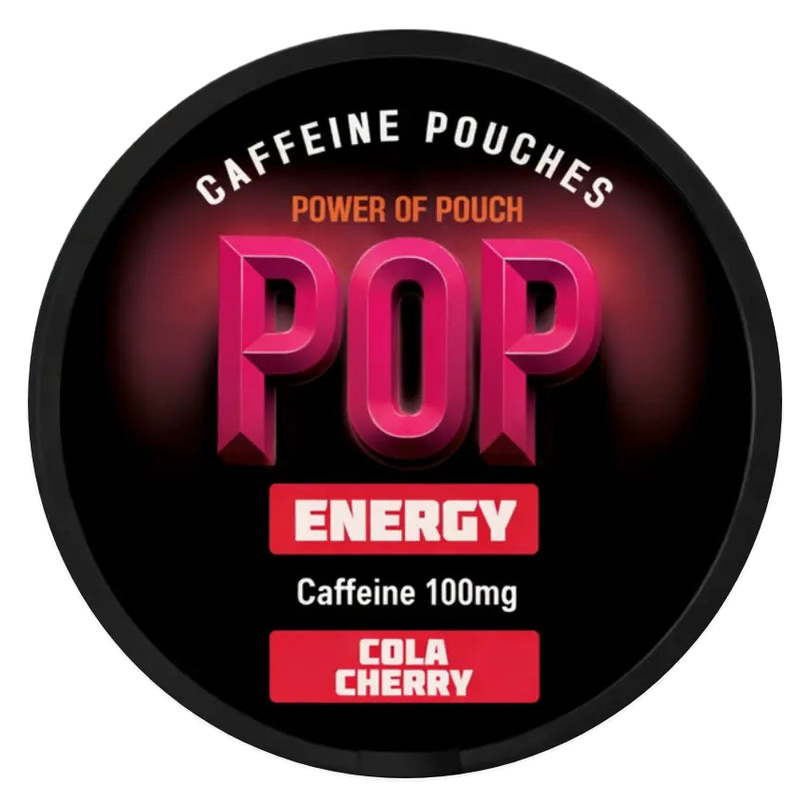 POP Cola Cherry Caffeine Pouches