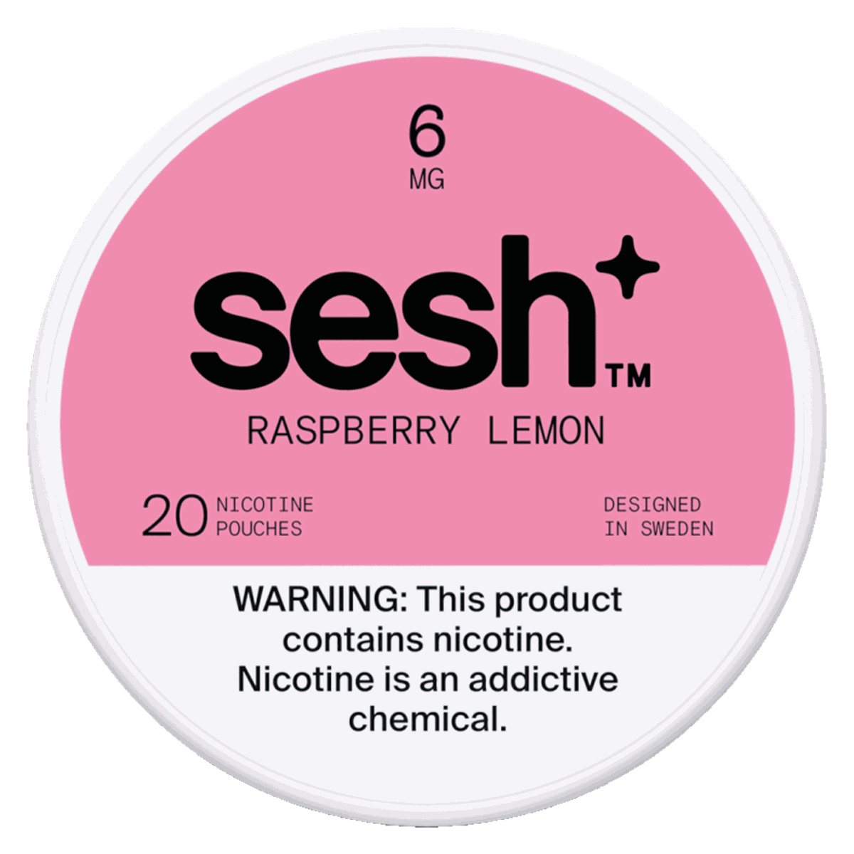 Sesh+ Raspberry Lemon 6 mg
