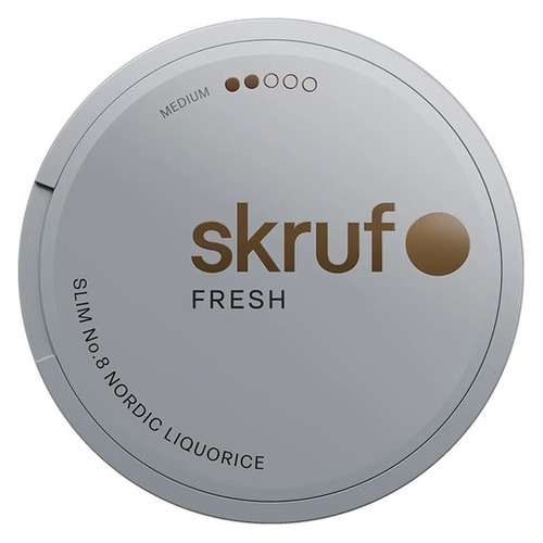 Skruf No. 08 Nordic Liquorice Slim White